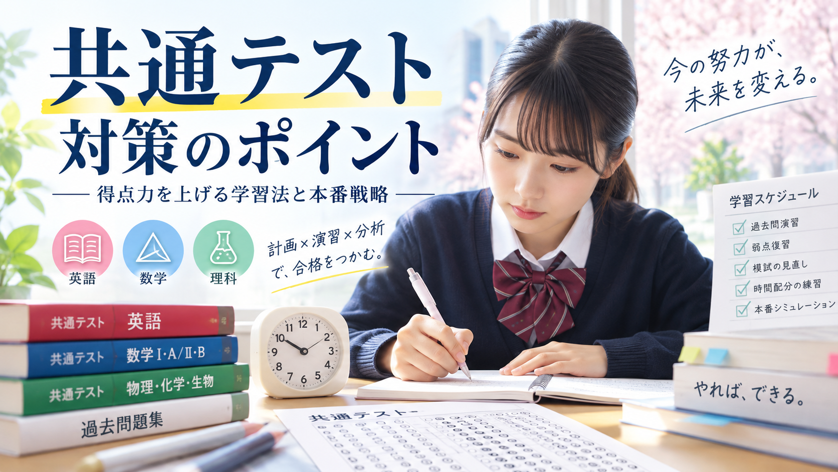 共通テスト対策｜得点を伸ばすために意識したい3つのこと